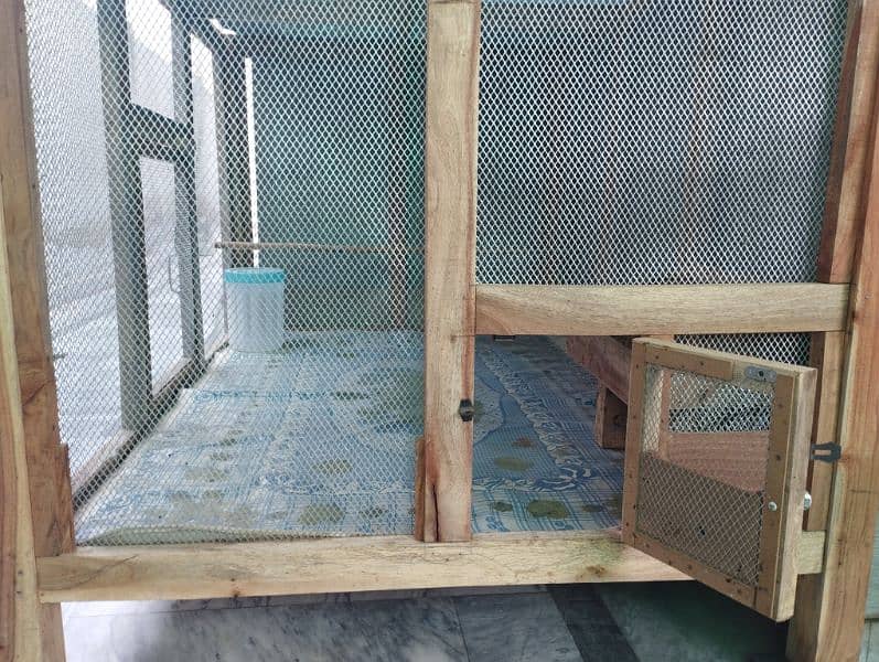 Hens/Birds Solid Wooden Cage Size 5' x 3'-3" 2
