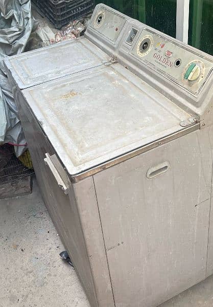 metallic heavy duty double sided washing machine. 1