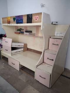 wooden bunk bed /bunker bed / kids bunk bed/double bed/baby bed