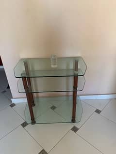 Glass Tv trolly with