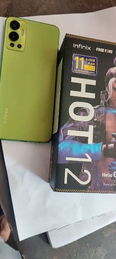 Infinix hot 12 9/10 condition one hand use