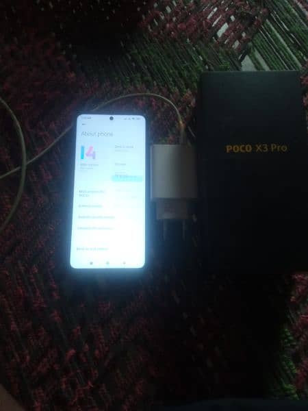 Poco x3 pro. 8.256. 10 by 10 condition. 14 update. complete box 1