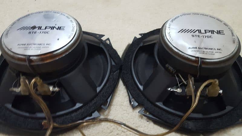 Original branded Geniune Japani Alpine Door Component Coaxial speakers 3