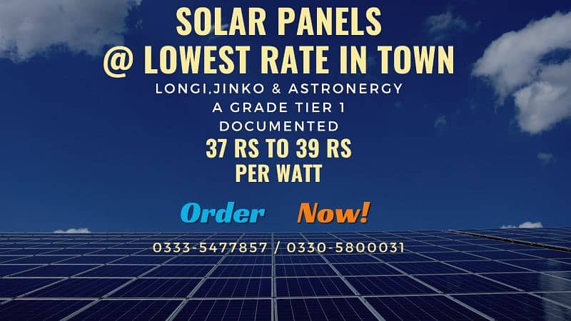 Solar panels @ lowest rate 4