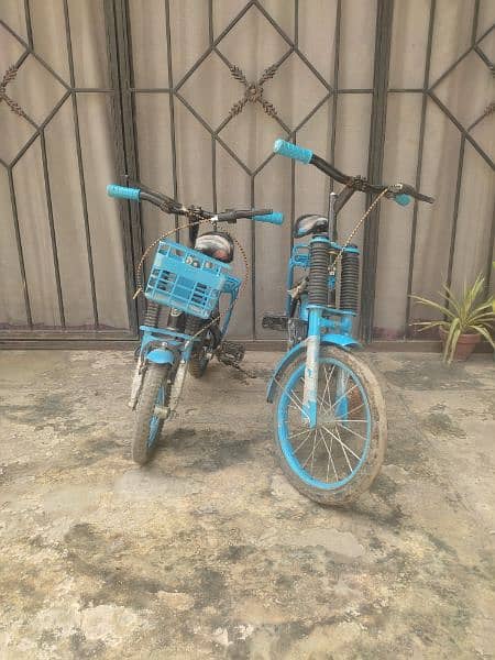 good condition 10 months used two bicycles 12000 0
