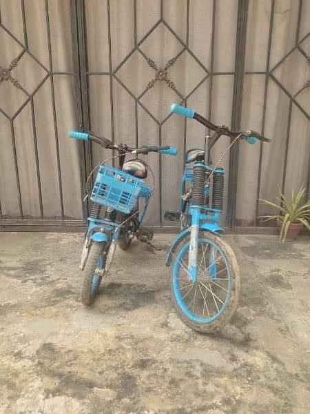 good condition 10 months used two bicycles 12000 3
