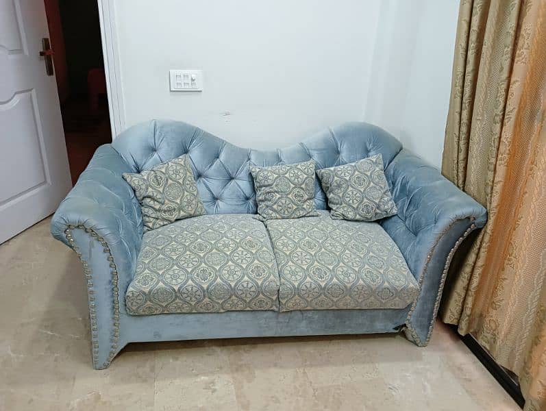 6 seater Sofa set with table 1