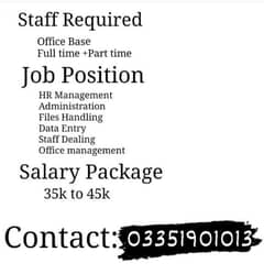 Office Management Jobs Limited seats