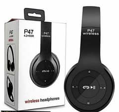 Wireless stereo headphones 'Black Free  delivery 7 days return policy