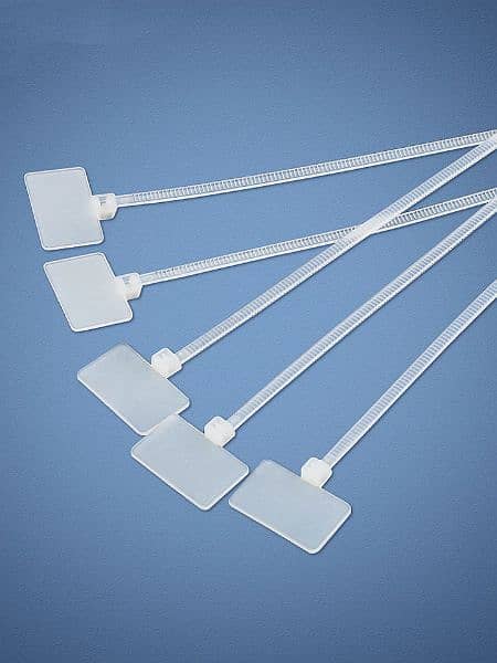White Zip Ties Network Cable Write Wire Power Cable Label Mark T 2