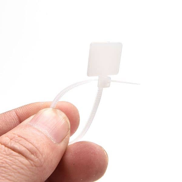 White Zip Ties Network Cable Write Wire Power Cable Label Mark T 4