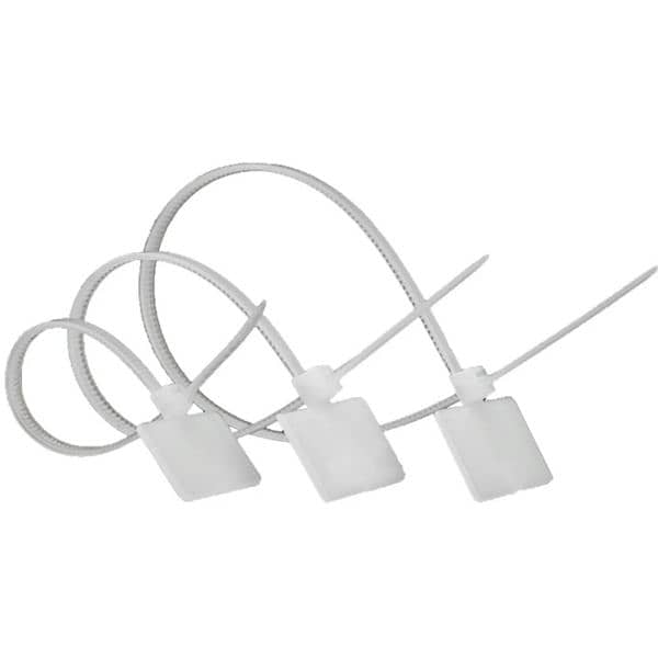 White Zip Ties Network Cable Write Wire Power Cable Label Mark T 6