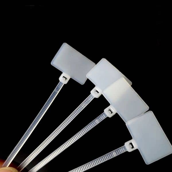 White Zip Ties Network Cable Write Wire Power Cable Label Mark T 11