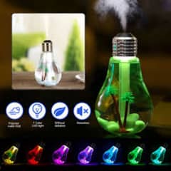 RECHARGEABLE BLUB SHAPE HUMIDIFIER WITH 7 COLORS CHANGING LED LIGHT