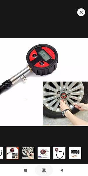 0-200PSI bike Tyre Pressure Gauge Digital LCD Tire Air Pressure 6