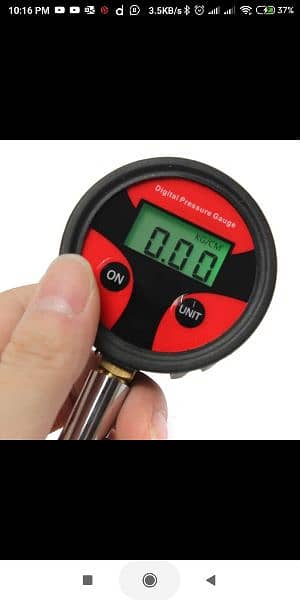 0-200PSI bike Tyre Pressure Gauge Digital LCD Tire Air Pressure 7