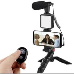 Vlogging Kit, Mobile Video Making kit, with tripod stand, Microp