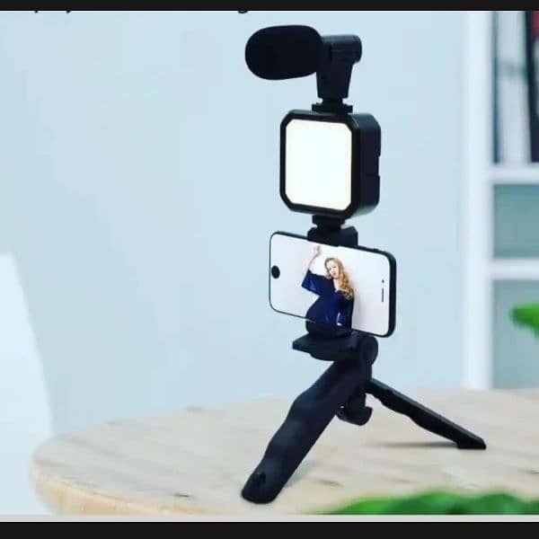 Vlogging Kit, Mobile Video Making kit, with tripod stand, Microp 8