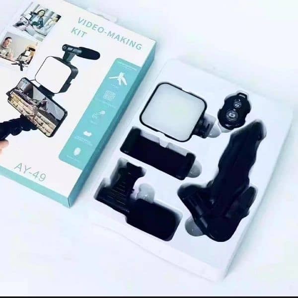 Vlogging Kit, Mobile Video Making kit, with tripod stand, Microp 13