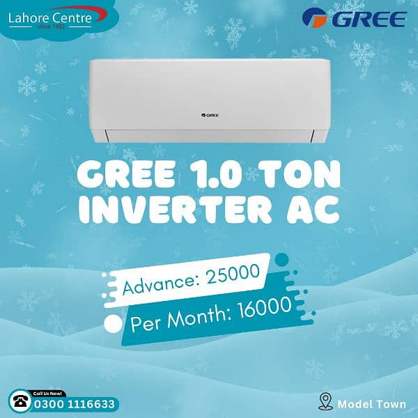 GREE INVERTER AIR CONDITIONER AVAILABLE ON INSTALMENT 0