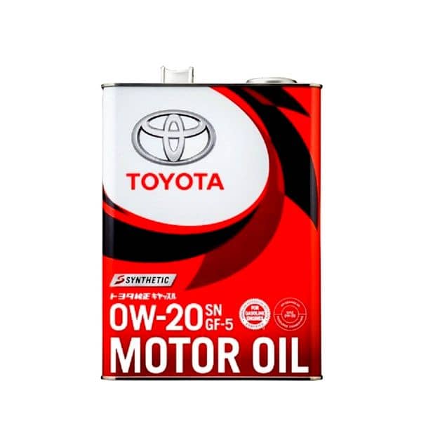 Toyota Motor Oil 0W-20 Genuine 0