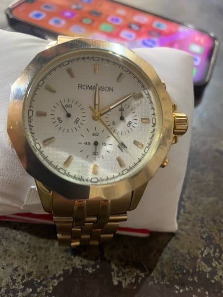 Romanson gold plated watch 0