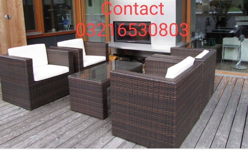 outdoor garden furniture Rattan Furniture uPVC chair park benches 1