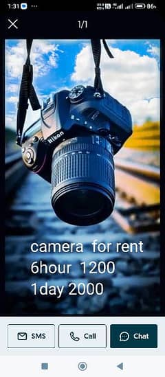 camera for rent