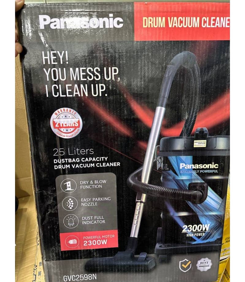 UK PANASONIC 2 IN 1 DRY & BLOW/ DRUM / VACUUM CLEANER 4