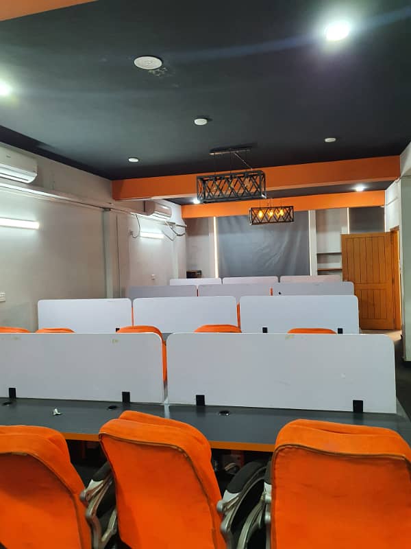 Vip Full Furnished Office For Rent 55 Person Setting With Lift Back Up Generator 24&7 Time With Cubicles 3