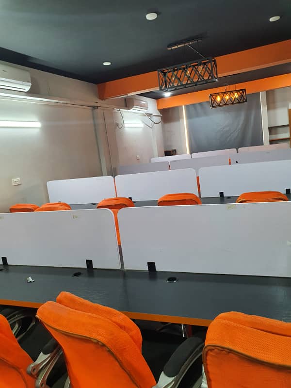 Vip Full Furnished Office For Rent 55 Person Setting With Lift Back Up Generator 24&7 Time With Cubicles 6