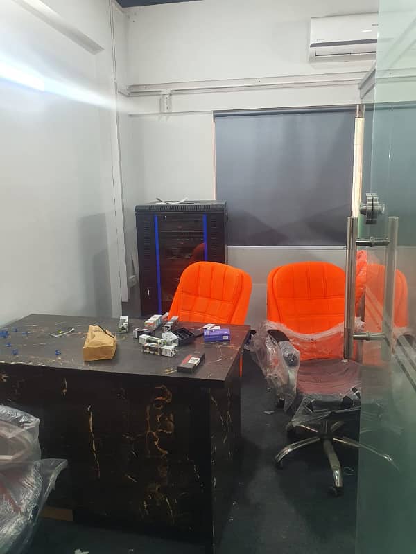 Vip Full Furnished Office For Rent 55 Person Setting With Lift Back Up Generator 24&7 Time With Cubicles 25