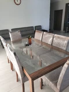8 Chairs Dining Table