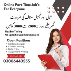 Online Job/Full-Time/Part Time/Home Base Job, Boys and Girls Apply Now 0