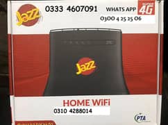 New Jazz home Wifi  4G LTE Sim router O3OO42525O6 For COD all lahore