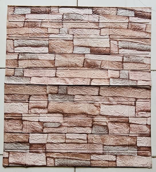 3D foam sheet / 3D wallpaper paper / 3d bricks stickers 7