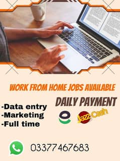 Home Based Jobs for Male and Female