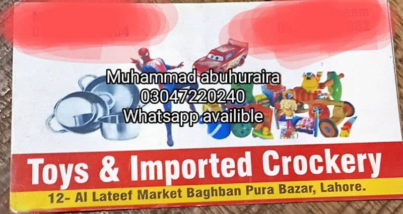imported toys and crockery 7