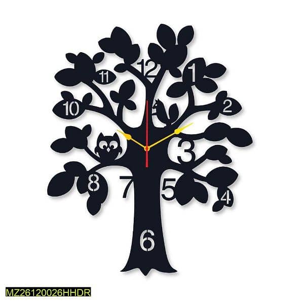 Tree round wall clock 1