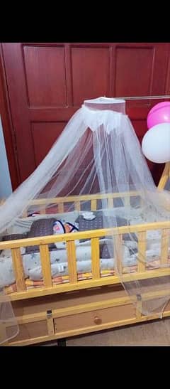 Gently Used Baby Cot+ Swing for sale!