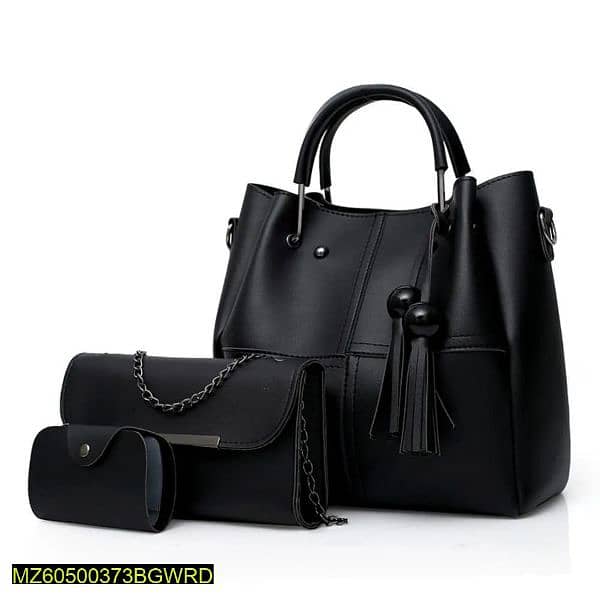 3 pcs women's Beautiful PU Leather Shoulder bag 8