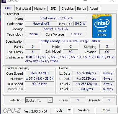 core i7 4th genration packeg 0