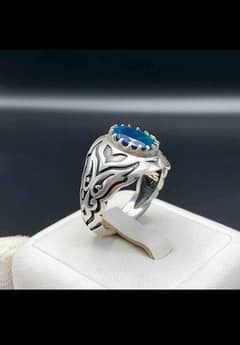 Men ring/ 925 sterlling silver opal men ring/ silver ring