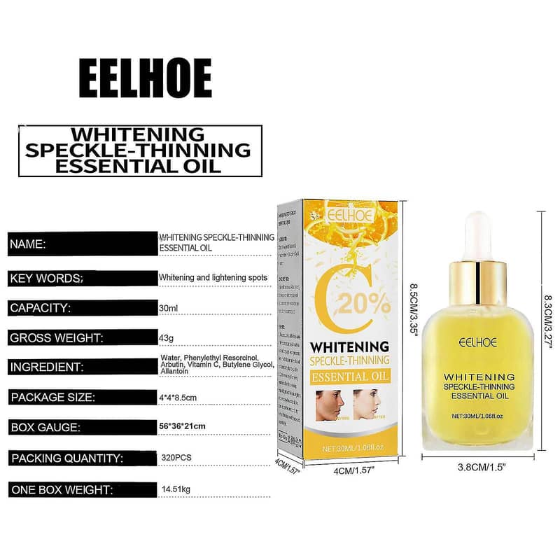 EELHOE Skin Tonic Oil Base Freckle Whitening Serum For Dark Spot. 1