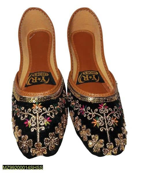 women's Fabric Embroidered Fancy Khussa 0