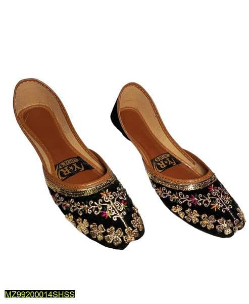 women's Fabric Embroidered Fancy Khussa 5