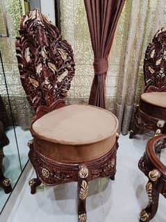 bed room chair 2 table for sale contact num 03124844606