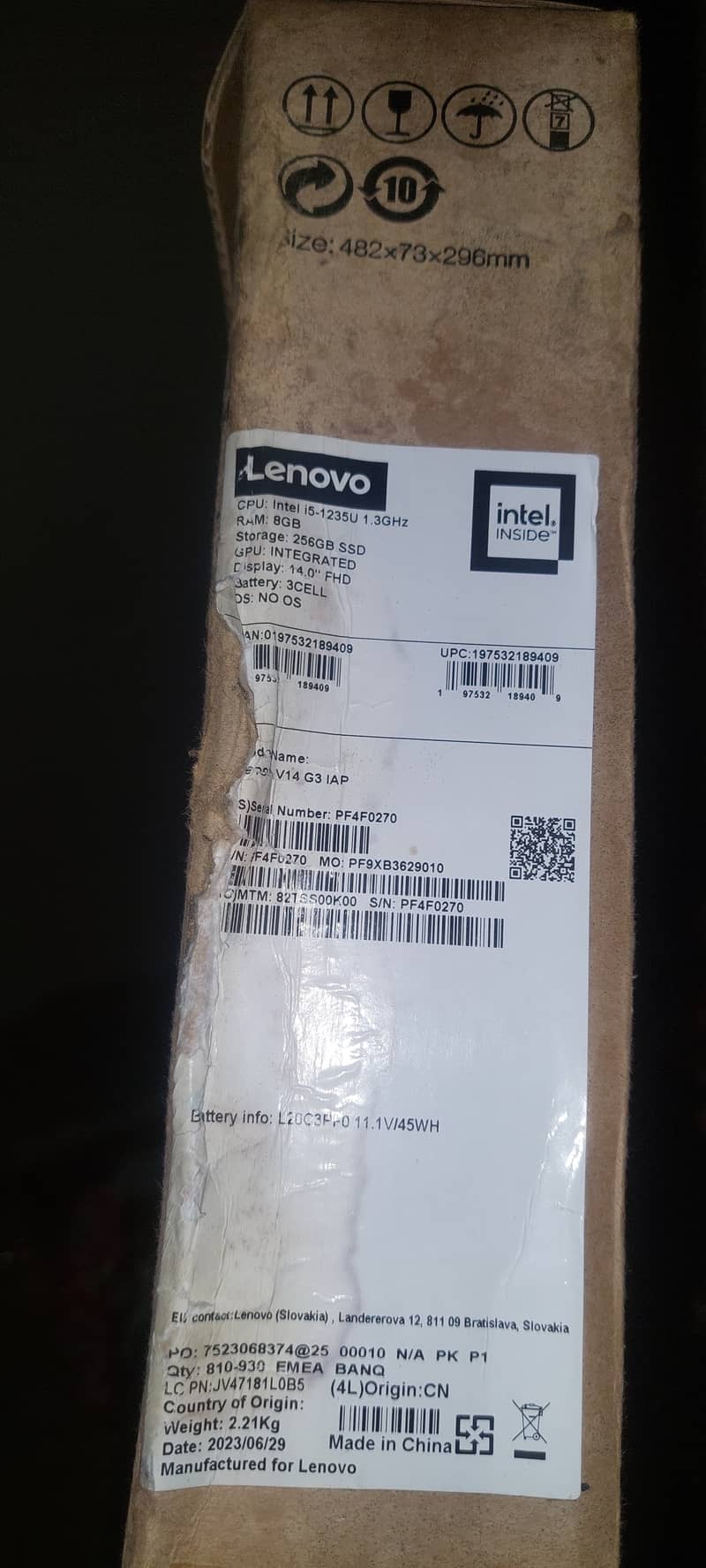 Lenovo laptop core i5 12 generation 3