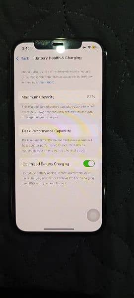 Iphone 12pro 256gb 87% Battery Health Water pack 9