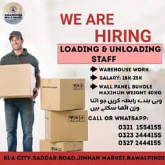 Loading UnLoading Job/Loading Unloading Staff Required 0